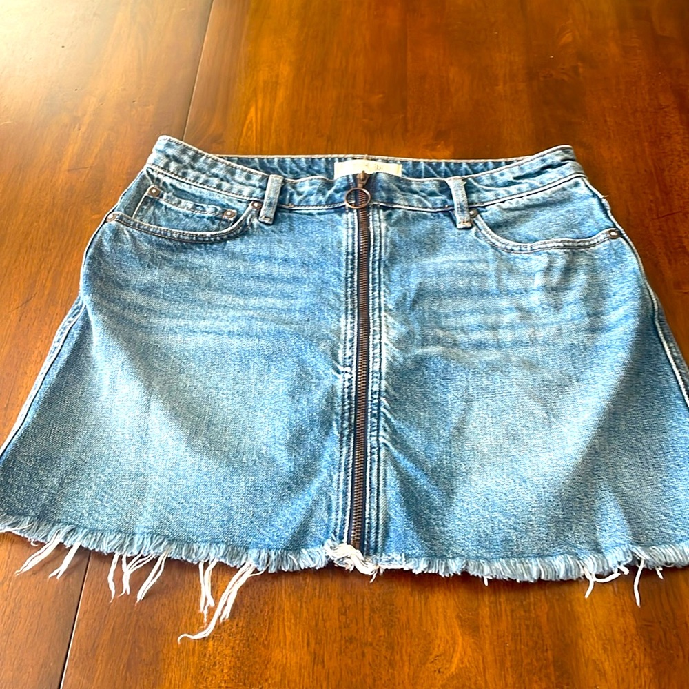 Free People denim skirt